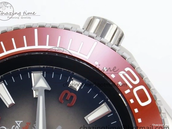 0219 SEAMASTER PLANET OCEAN 6000M ULTRA DEEP 45.5MM SS TF 1:1 BEST EDITION GRAY DIAL ORANGE BEZEL ON SS BRACELET A WellDesigned 7757